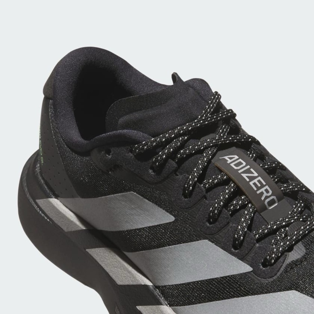 Big Kids Size 6.5 - adidas adiZero Evo SL Black Silver Running Shoes KK3653 NEW - Picture 11 of 11